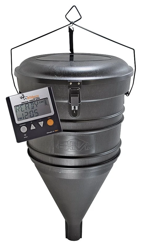 Pile Driver Auger Feeder With 30 Lb Poly Barrel - Model W50aug