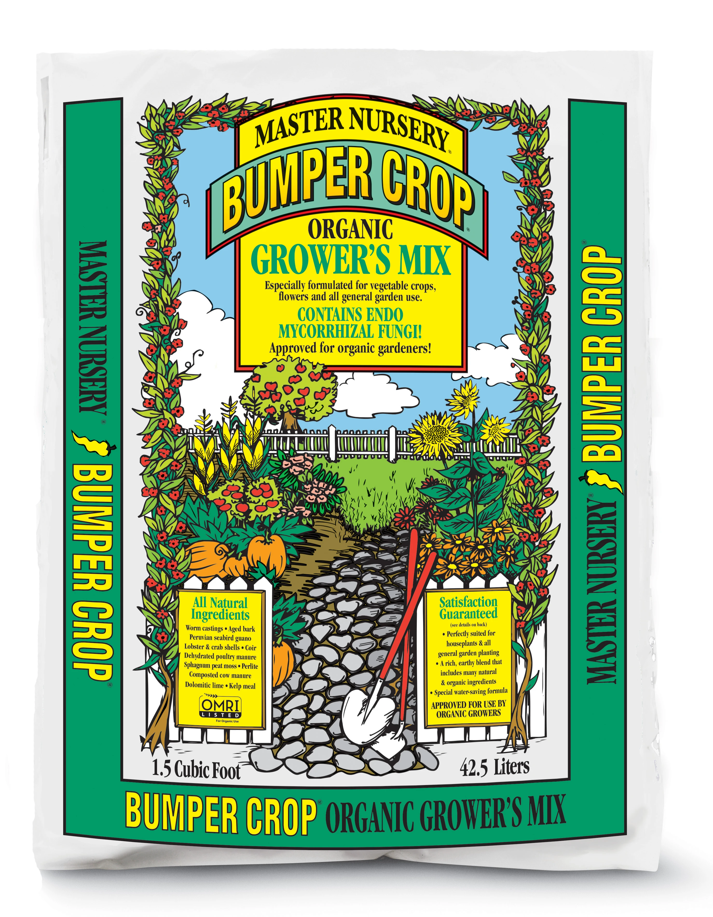 Bumper Crop Organic Grower’s Mix 1.5 Cubic Foot Bag - Omri Listed