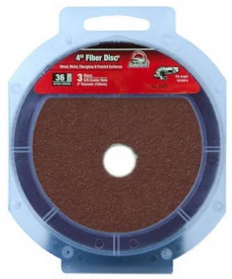 3-Pack 4-Inch 36-Grit Fiber Disc