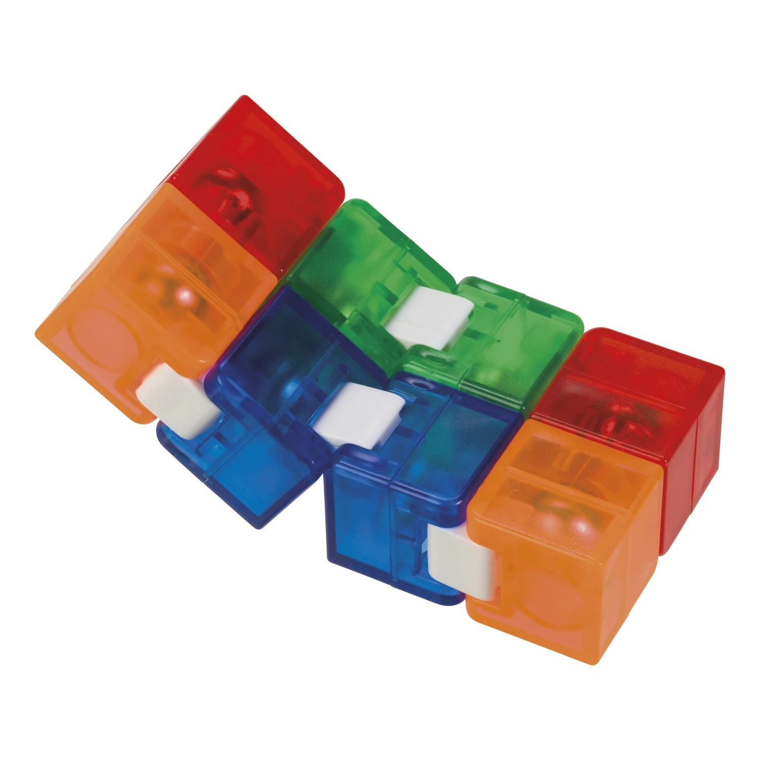 Infinite Fidget Cube - Multicolored Plastic Stress Relief Toy