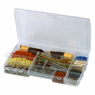 23-compartment Clear Small Parts Organizer, 14-inch Model 014014r