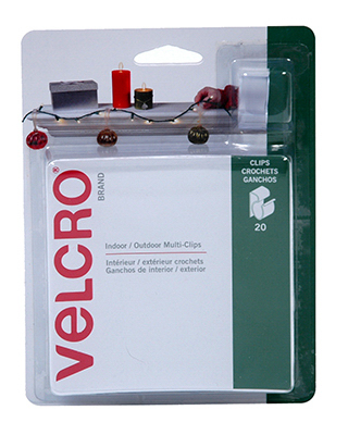 20 Count Velcro Multi-use Holiday Light Clips For Decorations, Model 91341acs