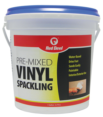 1-gallon Pre-mixed Vinyl Spackling For Interior And Exterior Repairs