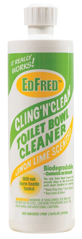 Cling 'n' Clean Toilet Bowl Cleaner, 16 Oz. Lemon Lime Scent