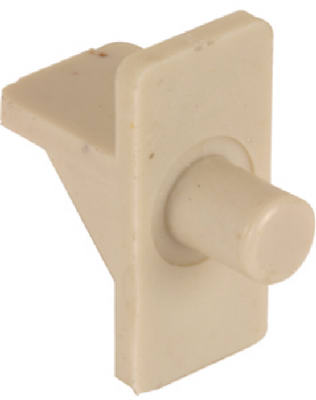 Shelf Support Peg, Almond Plastic, 1/4-In., 12-Pk.