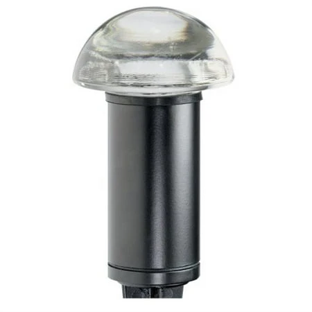 Malibu Cl711 10-watt Low Voltage Metal Clear Glass Top Mushroom Halogen Landscape Light