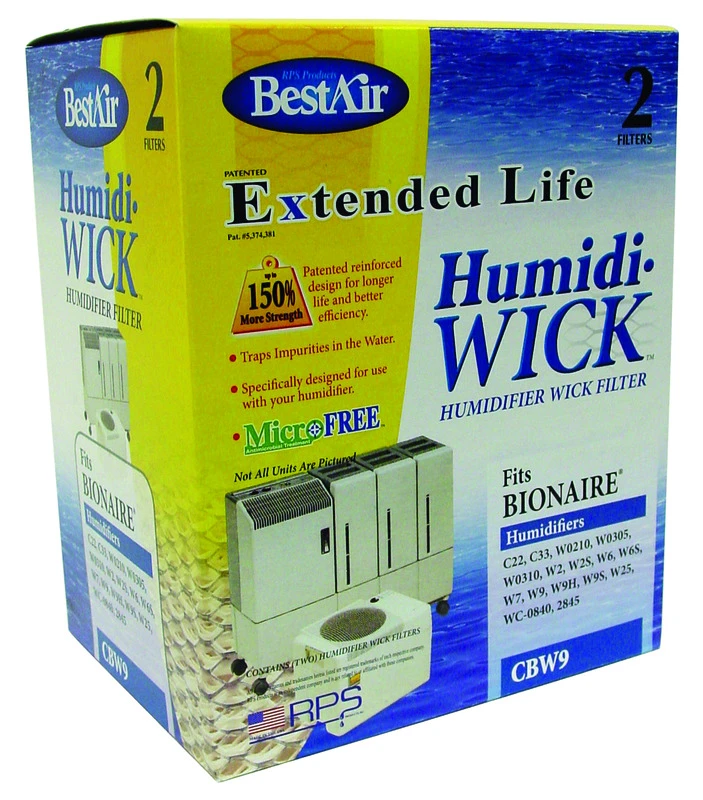 Extended Life Humidifier Wick Filter 2 Pk For Bionaire Models W-0210s, W-0210, W-3040, W-0305, W-0310