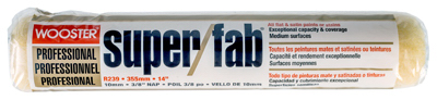 Super Fab Paint Roller Cover 14 Inch Length with 3/8 Inch Nap for Smooth Surfaces