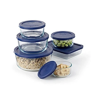 Storage Plus 12-piece Glass Food Storage Set With Lids
