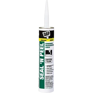 18354 10 Oz. Seal N Peel Weatherstripping Caulk - Crystal Clear