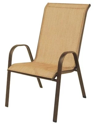 Bdq01500k01 Sienna Oversized Stacking Sling Chair - Brown
