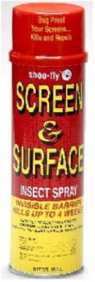 Screen & Surface Insect Spray, 14 Oz. - Effective Flying Insect Killer