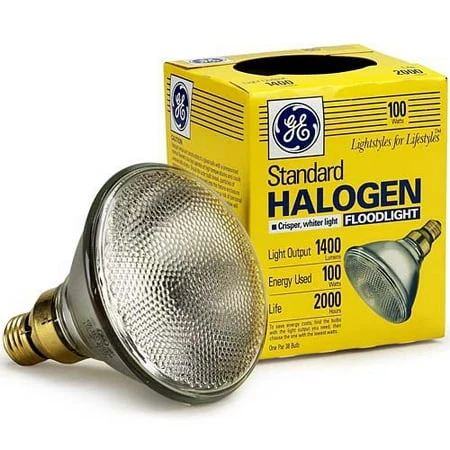 GE 17986 PAR38 Halogen Flood Light Bulb - 100W Energy Saver