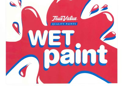 50 Pack Wet Paint Signs For Indoor And Outdoor Use