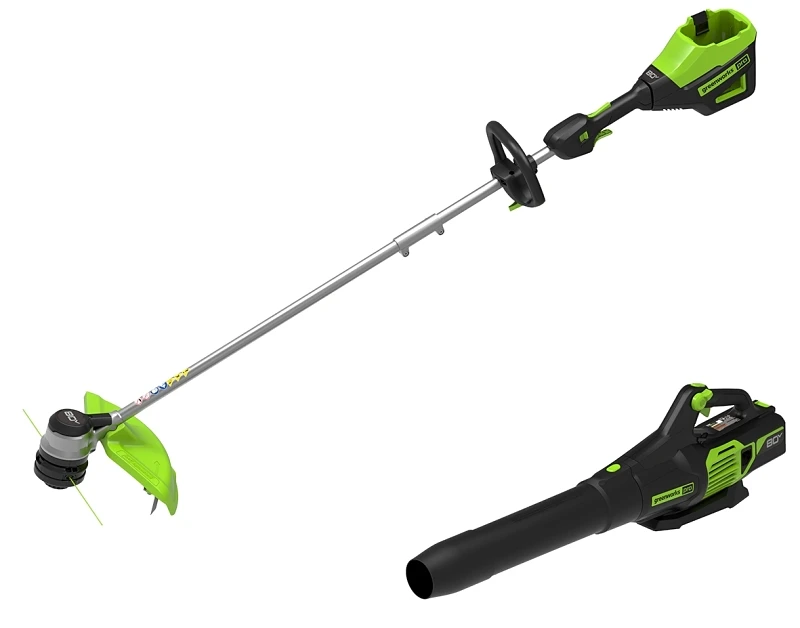 Pro 80v Ultrapower Cordless String Trimmer And Brushless Blower Combo