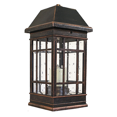 San Rafael Ii Mission Solar Candle Lantern, Antique Bronze, All-weather Poly, Model 3960kr1