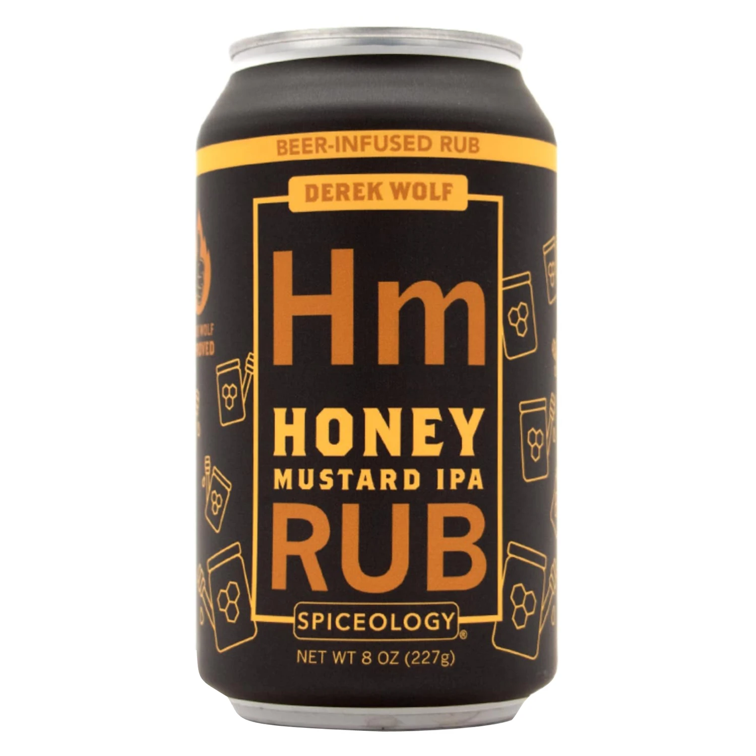 Derek Wolf Honey Mustard Ipa Bbq Rub 8 Oz - Sweet & Savory Flavor
