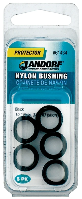 BUSHING NYL 1/2X3/8 BLK