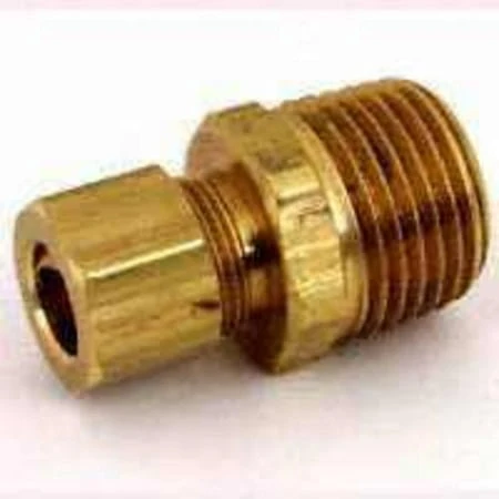 Brass Tube Fitting Connector 3/8 Compression X 1/2 Male Pipe