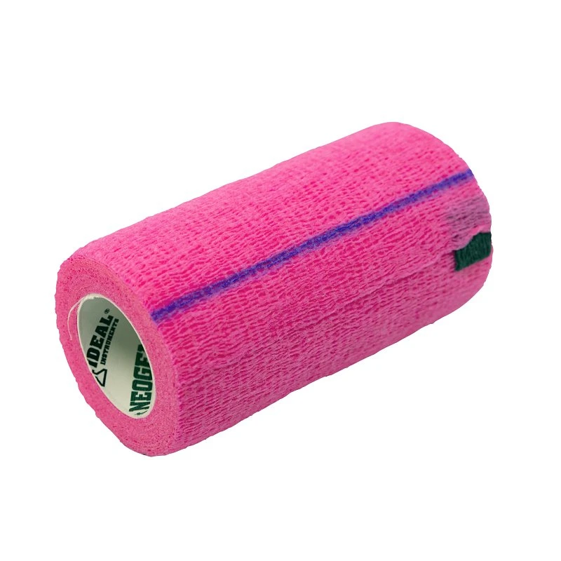 Vet Wrap Bandage, Neon Pink, 4-inch X 5-yard Roll, Cohesive Bandage