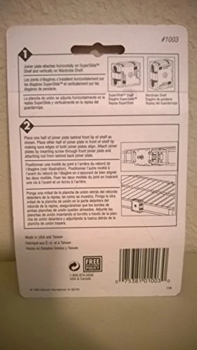 Universal Joiner Plate For New Style Shelving Systems