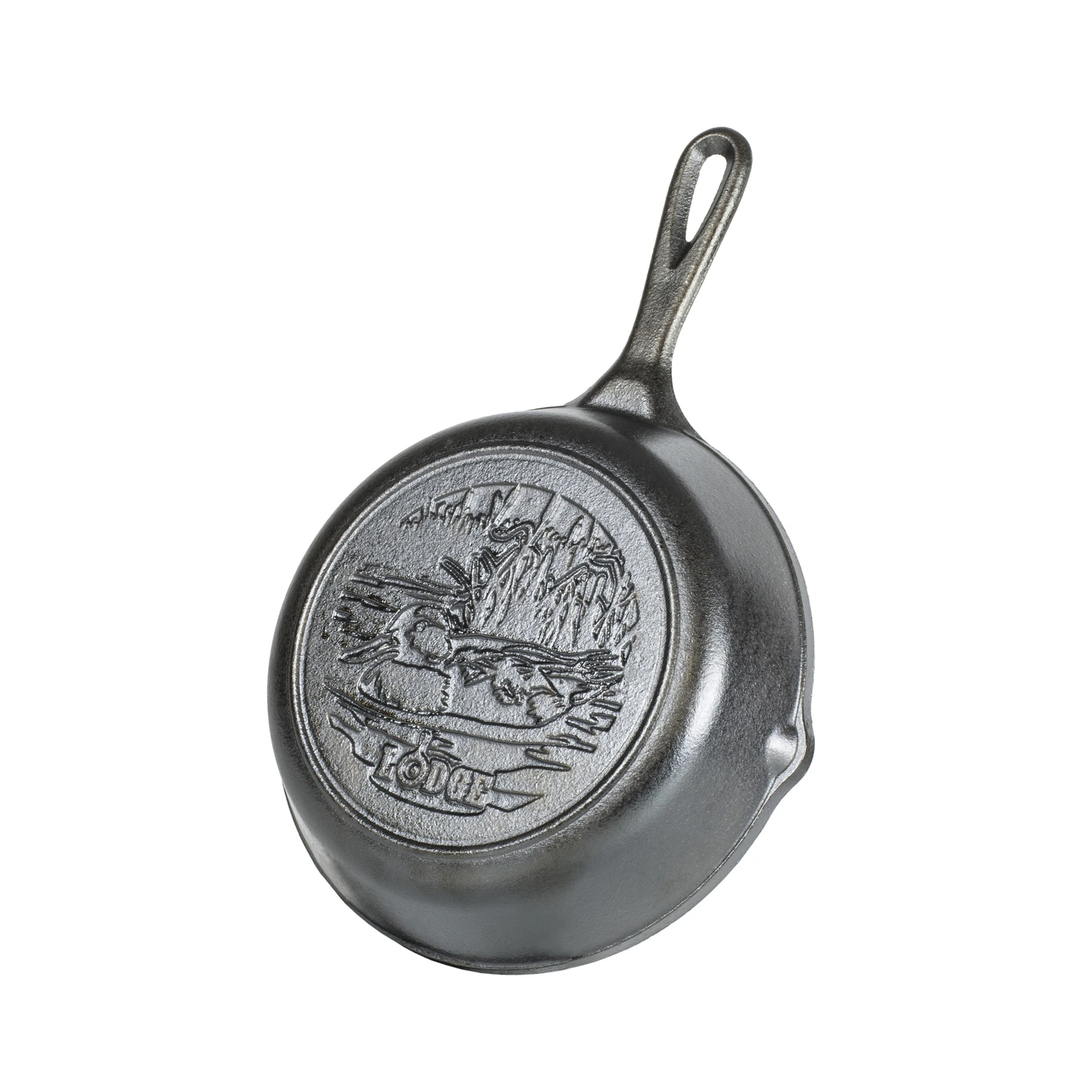 Wildlife Series Mallard Cast Iron Skillet 8 In. Black - Model L5skwldk