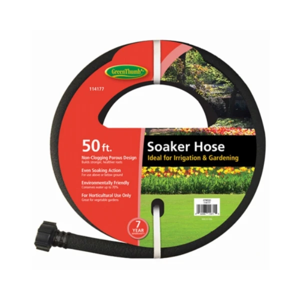 50 Feet Rubber Soaker Hose For Efficient Watering