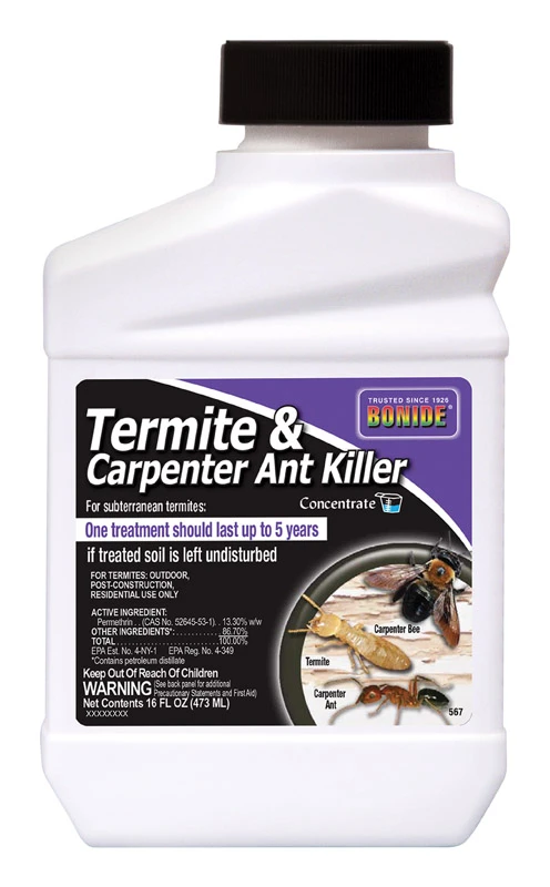 Termite & Carpenter Ant Liquid Concentrate Insect Killer 16 Oz - Effective Pest Control