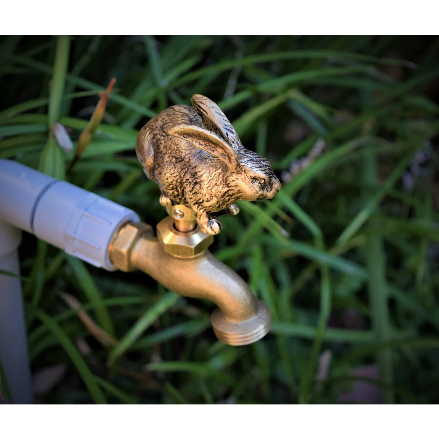 Rabbit Antique Outdoor Faucet Handle With Universal Adapter