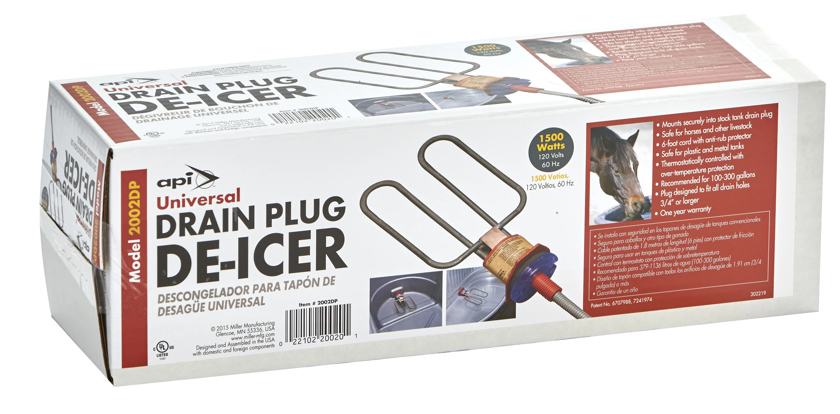 UNIVERSAL DRAIN PLUG DE-ICER