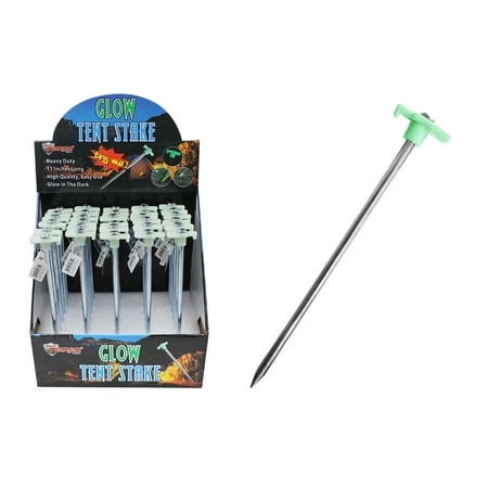 2128633 Glow In The Dark Tent Stake - Durable And Bright For Camping