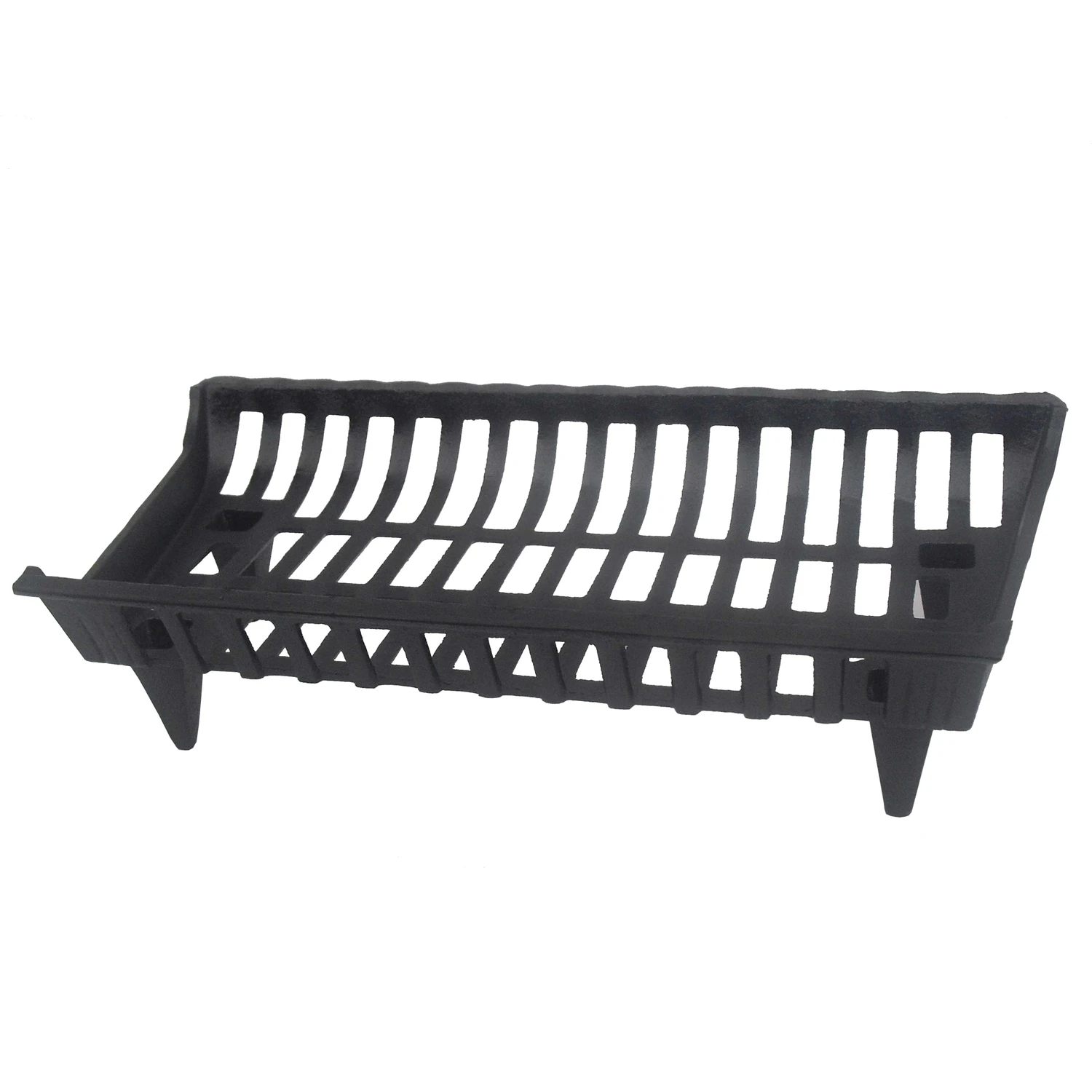 27 Inch Black Cast Iron Fireplace Grate For Enhanced Airflow And Durability