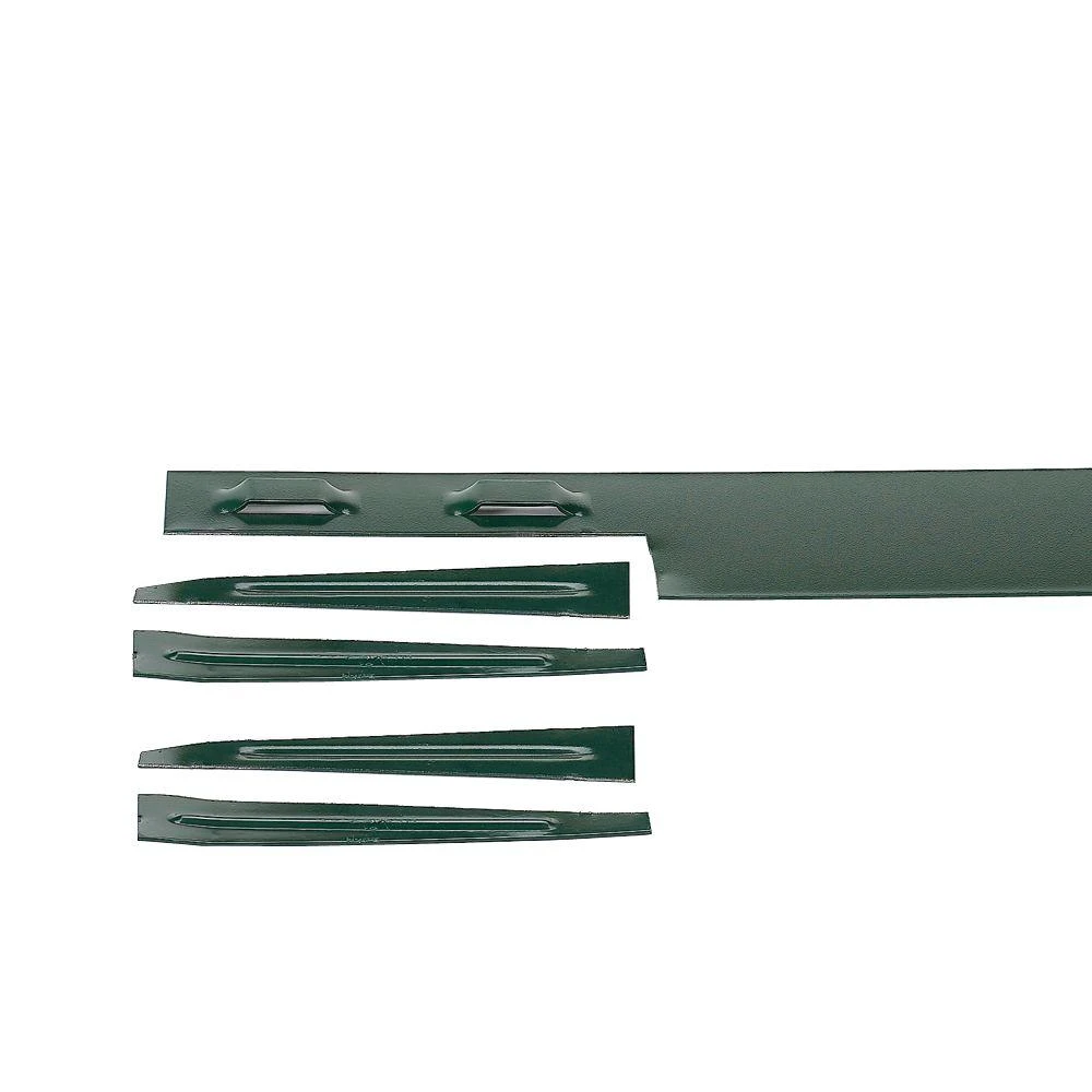 4-ft Green Powder Coat Steel Landscape Edging Section Model 144ss