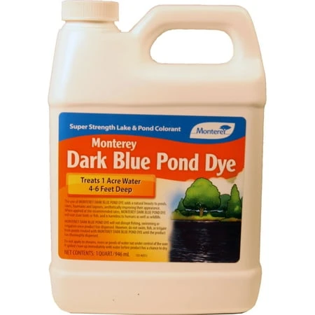 Lg1167 1 Quart Dark Blue Pond Dye Concentrate For Water Gardens