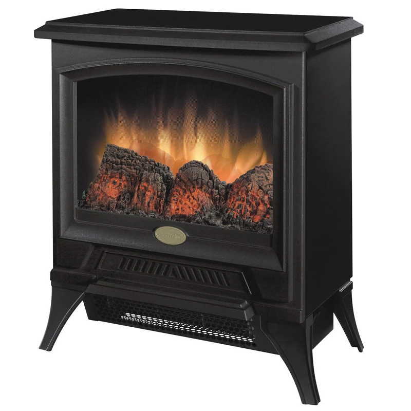 17.4 In. W Tristan Electric Stove For 400 Sq. Ft. In Black