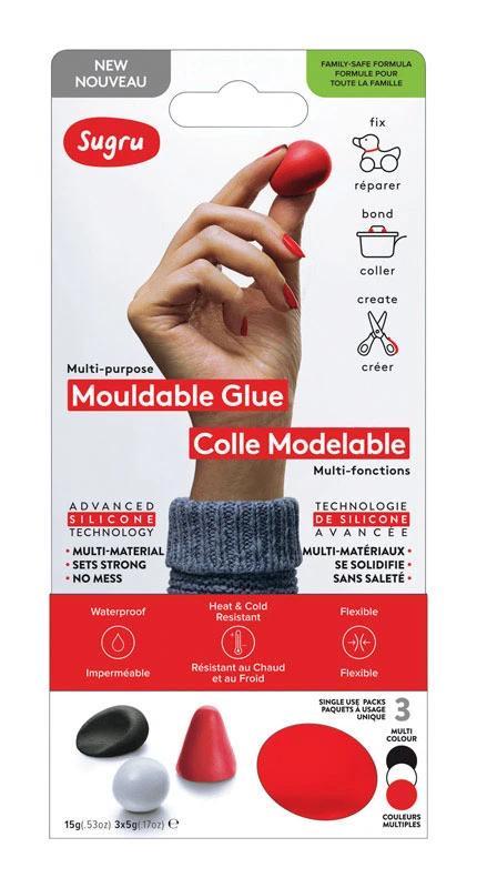 Sugru Super Strength Silicone Mouldable Glue 3 pk