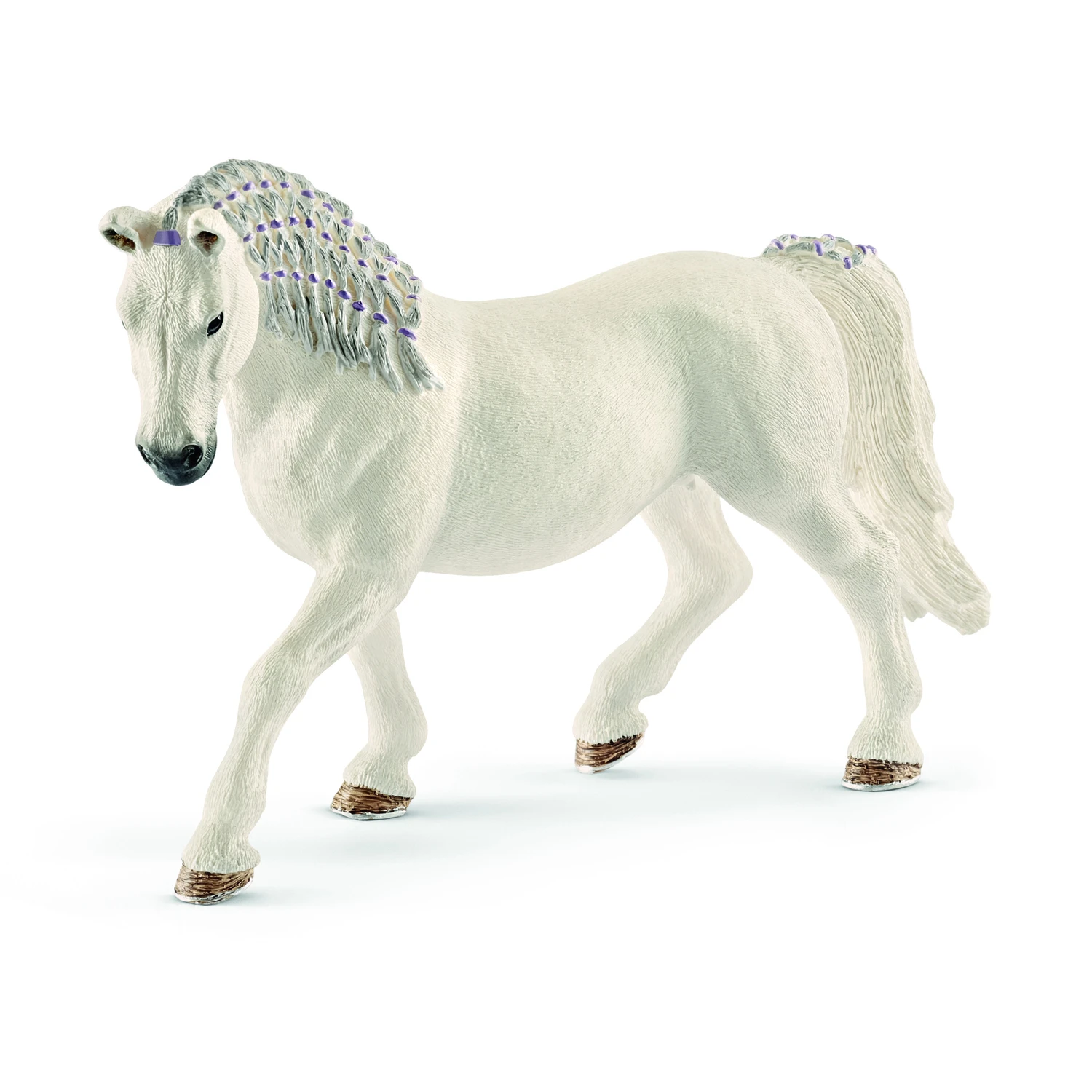 Lipizzaner Mare Toy Figure, Realistic White Plastic, Ages 3 & Up