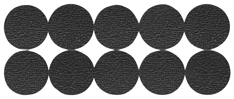 3601 Round Adhesive Furniture Grip Pads, 0.75 In., 20 Pk, Non-skid