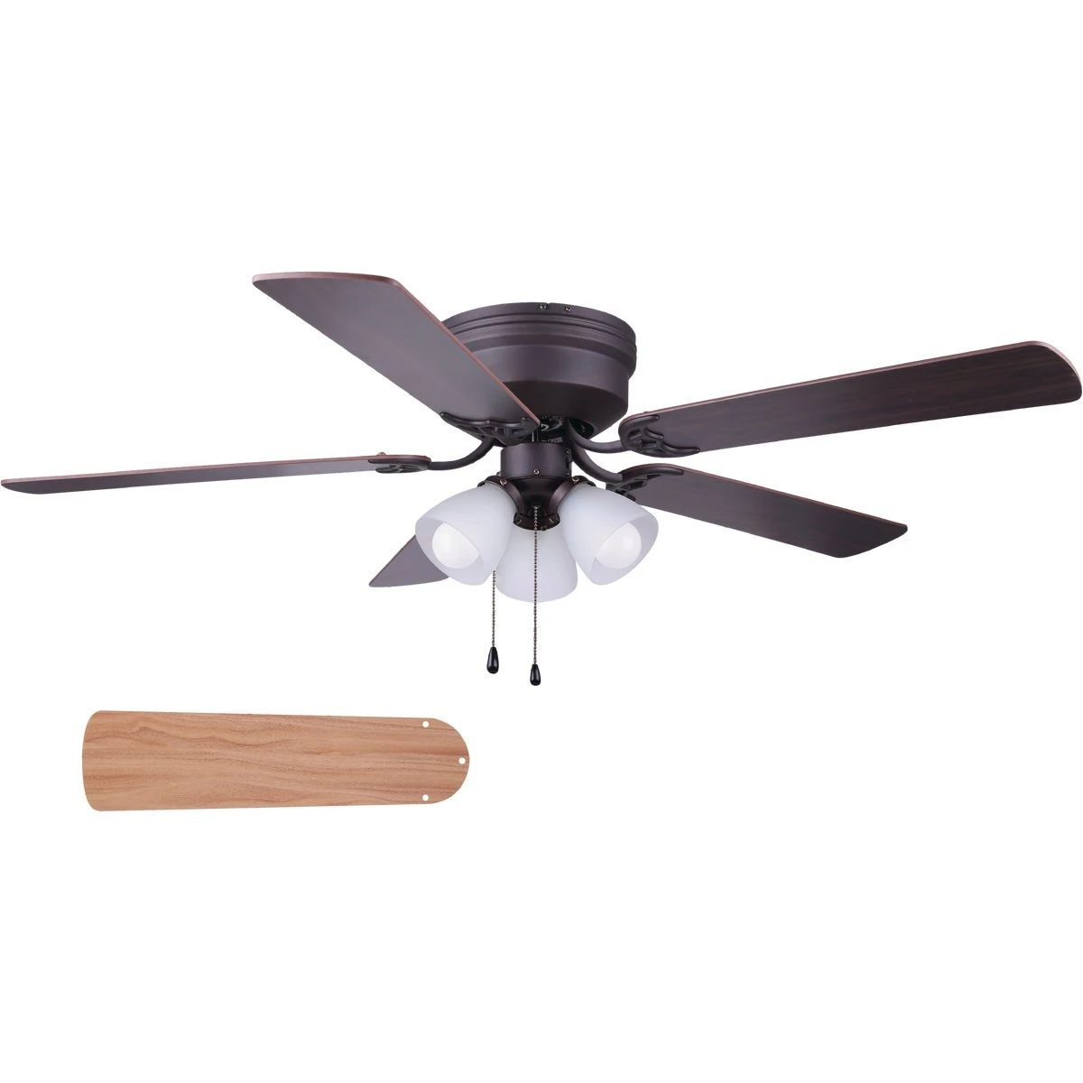 Adobe 52-inch Oil Rubbed Bronze Ceiling Fan With Light Kit