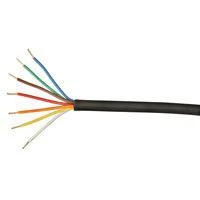 18/7 Black Sprinkler/irrigation Control Wire, 250 Feet, Ul Listed