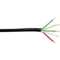 Sprinkler and Irrigation Control Wire, Black, 18 Gauge, 5 Conductor, 250 Feet