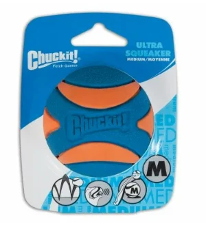 Ultra Squeaky Ball Dog Toy, Medium - Perfect For Playtime Fun