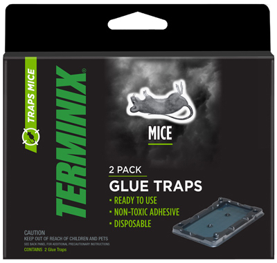 Mouse Glue Trap, 2-pk, Non-toxic, Disposable, Professional Strength, Model T102