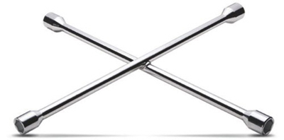 Heavy-duty Sae Lug Wrench, 25-inch, Chrome Plated Steel