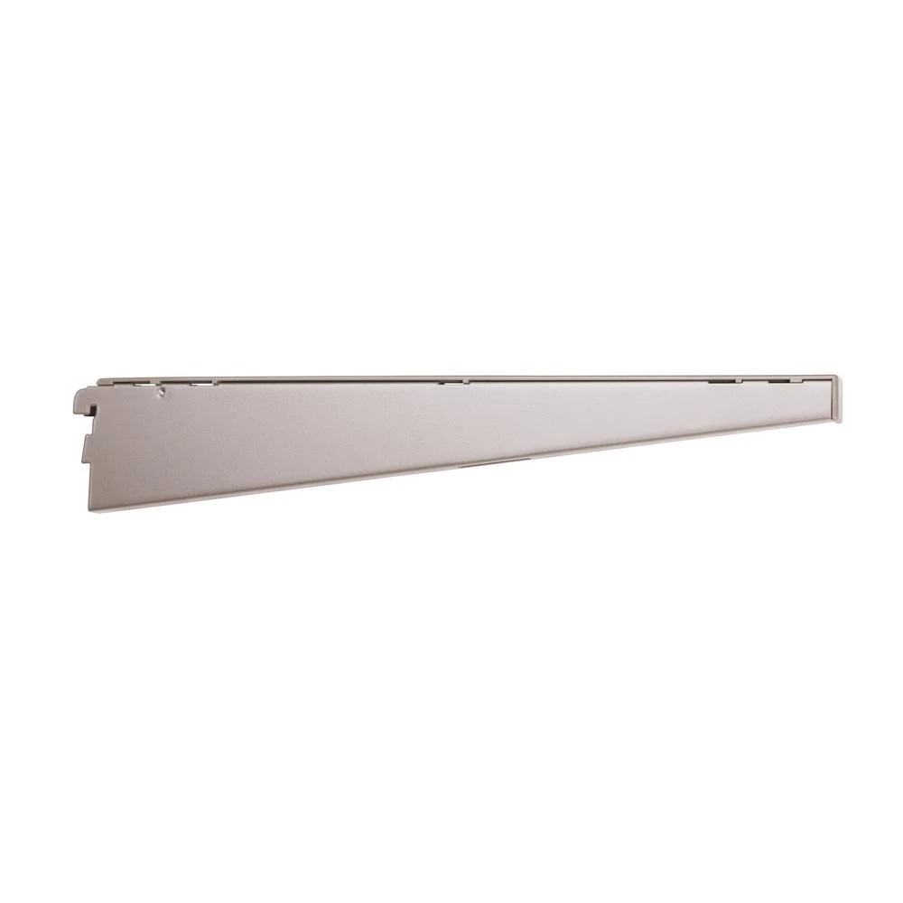 Closet Culture 16-inch Shelf Bracket In Champagne Nickel - Heavy Duty Steel