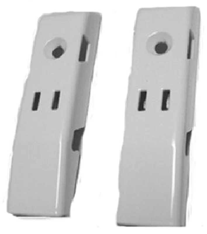 Knape & Vogt 82 Series White Shelf Standard Mounting Bracket Hang Rail Link - Model 7982wh