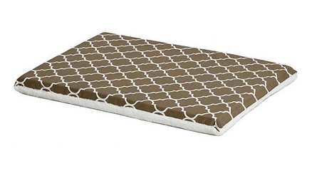 Reversible Pet Crate Pad, PTFE/fleece, 30 X 21-inch, Brown Pattern