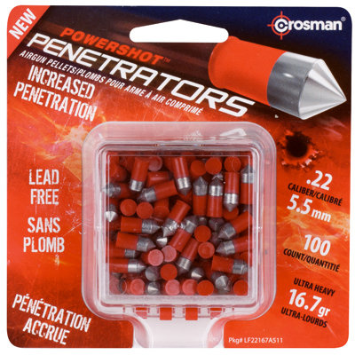 Penetrator Air Gun Pellets, .22 Cal., 100-Ct.