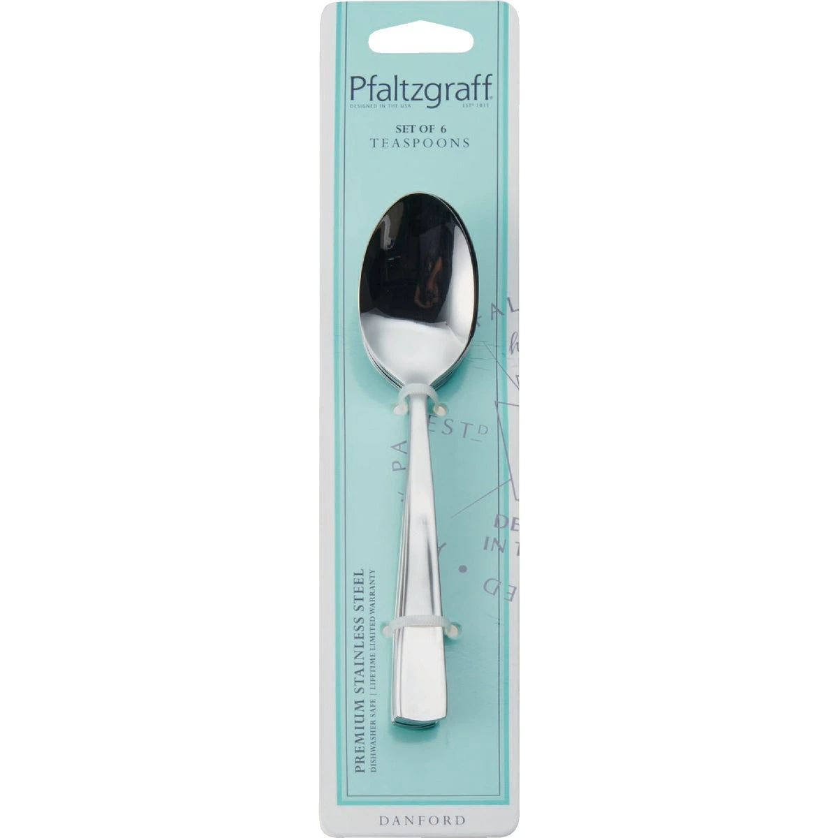 Lifetime Brands Pfaltzgraff Silver Stainless Steel Danford Teaspoon