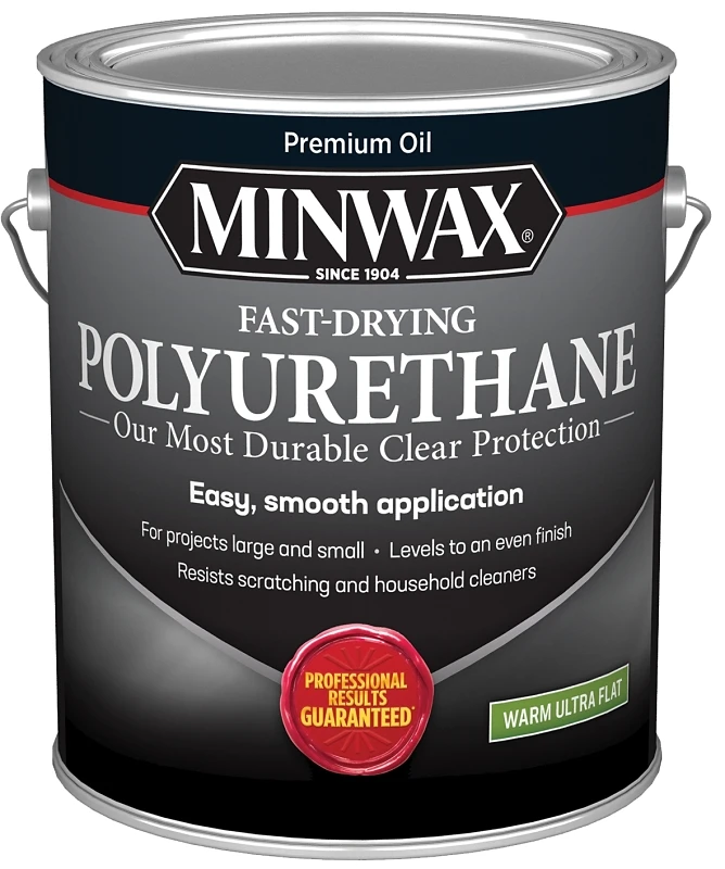 Fast Dry Polyurethane, Ultra Flat, Clear Finish, Gallon Size
